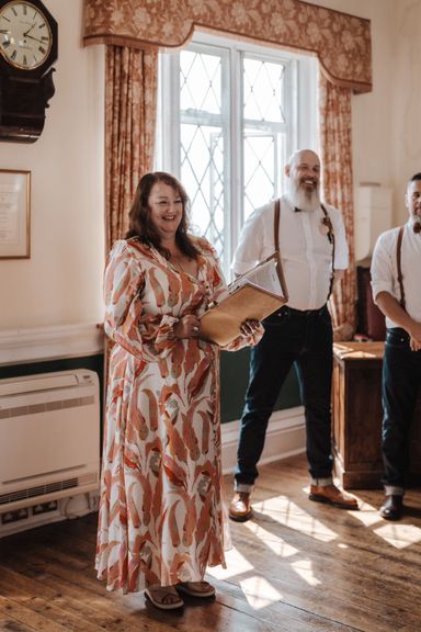 Sara Cumming - Celebrant, Welcoming Guests at the start of a Ceremony